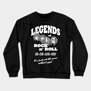 Legends of Rock 'N Roll (front & back print) Crewneck Sweatshirt